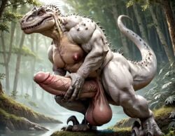 1boy abs ai_generated anthro balls bara big_balls big_muscles big_nipples big_pecs big_penis booster_rex daddy dilf dinosaur erect_nipples erection gay huge_balls huge_cock huge_muscles huge_nipples huge_pecs hunk indominus_rex jurassic_park male male_only masturbation muscular muscular_human muscular_male navel nipples nude pecs penis prehistoric reptile scalie solo white_body