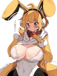 breasts bunny_ears bunny_girl bunnysuit cosplay disgaea disgaea_5 griffon_(last_origin) large_breasts last_origin nippon_ichi_software usalia_(cosplay) usalia_(disgaea) yume_no_hana_(sbac0019)