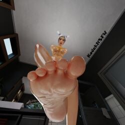 dizzie_(fortnite) feet feet_focus foot_fetish foot_worship latex_underwear oiled oiled_skin