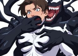 1boy 1boy1girl ai_generated alien anissa crossover eddie_brock female forced grasp invincible invincible_(tv_series) long_tongue marvel ryuzakibdsm size_difference spider-man_(series) tentacle venom_(marvel)