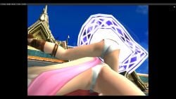 ass bandai_namco imminent_facesitting panties sophitia_alexandra white_panties