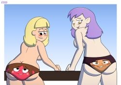 aged_up amity_blight blush crossover disney disney_channel disney_xd e350 female_only gravity_falls inanimate_transformation living_clothes luz_noceda mabel_pines pacifica_northwest panties_transformation the_owl_house underwear_transformation