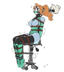 1girls 2020s 2024 ball_gag ballet_boots bodysuit bondage boots bound cable chair cord corset drooling eudetenis female female_focus femsub gag gagged human jpeg nintendo office_chair pokemon pokemon_ss restrained sex_toy sonia_(pokemon) sweat thighhighs tied tied_to_chair tied_up trembling vibrator vibrator_cord