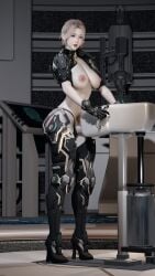 1futa 3d animated artificial_vagina asian asian_female breeding_mount bunny_(the_first_descendant) futa_only futanari futanari_masturbation large_breasts light-skinned_futanari light_skin looking_at_viewer masturbation milking_machine no_sound penis_milking_machine shorter_than_30_seconds standing tagme the_first_descendant ultimate_bunny video