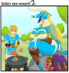 implied_transformation link link_(breath_of_the_wild) moblin princess_zelda the_legend_of_zelda transformation urusee584 zelda_(breath_of_the_wild)