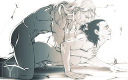 2boys anal gay hair_grab human human_only light-skinned_male light_skin loki_(marvel) male male_only marvel multiple_males penis thor_(marvel) thor_(series) yanagoya yaoi