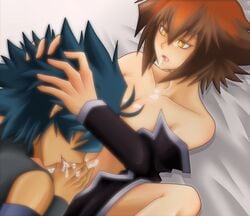 jaden_yuki johan_anderson male multiple_males yaoi yu-gi-oh! yu-gi-oh!_gx