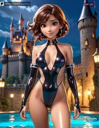 ai_generated aippealing aunt_cass big_hero_6 big_hero_6:_the_series cass cass_hamada cute female hot marvel milf mother sexy slim smile swimwear