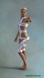 3d blonde_hair cosplay leeloo_(cosplay) original stjude90 the_fifth_element