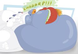 bbm big_breasts blob breasts castdraws_(artist) cleavage ho-oh huge_breasts lugia moobs pokemon pokemon_(species) thick_thighs wide_hips