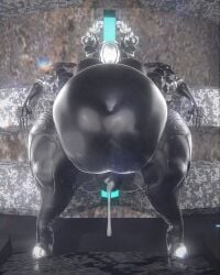 3d bbw big_breasts breasts cleavage cum female huge_breasts mag_(warframe) morbidly_obese overweight qzk_forte tagme thick_thighs warframe wide_hips