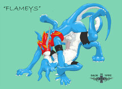 flamedramon from digimon by balor spike