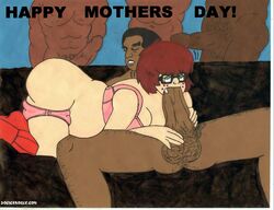 bra dark-skinned_male dark_skin doc_icenogle hanna-barbera interracial male mothers_day panties penis pink_bra pink_panties pregnant scooby-doo testicles uncensored velma_dinkley