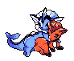 anal anal_only animated eeveelution feral feral_on_feral interspecies nintendo penetration pixel_art pokemon pokemon_(species) vaporeon vulpix