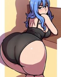 1girls ai_generated ass big_ass big_breasts blue_eyes blue_hair bottom_heavy fairy_tail female huge_ass juvia_lockser mullon novelai solo solo_focus thick_thighs voluptuous voluptuous_female wide_hips