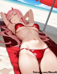 zero two (darling in the franxx) from darling in the franxx by macoai