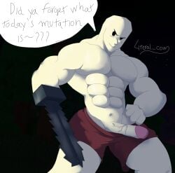 bara berserker big_penis chainsaw huge_cock literal_cow male muscular_male penis the_final_stand_2