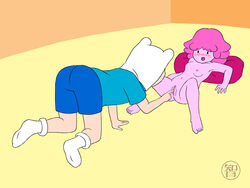 1boy 1girls adventure_time coldfusion female fingering finn_the_human human male princess_bubblegum princess_bubblegum_young tagme young young_princess_bubblegum