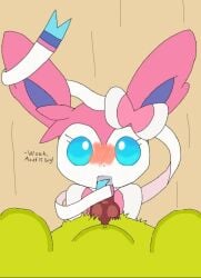 axel_(eeveelution_squad) blowjob_face blue_eyes eeveelution eeveelution_squad generation_1_pokemon green_body green_fur jolteon sigma_rizz sunshine_(eeveelution_squad) sylveon white_fur