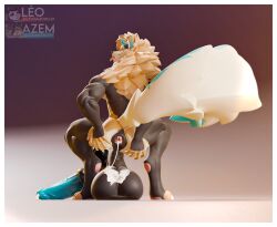 3d_(artwork) 5_fingers absurd_res anthro anus ass athletic athletic_anthro azem_(azemkek) azemkek balls big_balls big_penis big_tail blue_penis blurred_background bodily_fluids canid canine crouching cum cum_from_penis cum_in_ass cum_inside cum_on_balls darkened_balls darkened_genitalia digital_media_(artwork) digitigrade dragon draksune fingers fox gaping gaping_anus genital_fluids genitals hi_res horn huge_balls huge_cock hybrid hyper hyper_balls hyper_genitalia hyper_penis leaking_cum leg_markings leodamodeler looking_away low-angle_view male mammal mane markings medial_ring muscular muscular_anthro muscular_male mythological_creature mythological_scalie mythology penis presenting presenting_hindquarters puffy_anus rear_view saggy_balls scalie socks_(marking) solo solo_male spread_anus spread_butt spreading tail tongue tongue_out vein veiny_penis