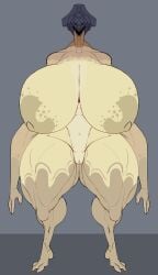 alien alien_girl big_breasts breasts_bigger_than_head huge_breasts huge_thighs repomorame