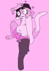 anthro ball_slip balls beanie beemorat belly bodily_fluids breath bulge calico_cat clothed clothing digital_media_(artwork) domestic_cat ears_down embarrassed epic_games felid feline felis fluffy fluffy_tail fortnite genital_fluids genitals hat headgear headpat headwear heart_symbol hearts_around_head leaking_precum mammal medibang_paint_(artwork) meow_skulls_(fortnite) nipples overwhelmed paws petting pivoted_ears pixel_(artwork) precum precum_through_clothing precum_through_underwear pube_peek pubes pubes_exposed puffy_nipples scratching slightly_chubby slightly_chubby_anthro tail trans_woman transfem tuft underwear underwear_only wet wet_clothing