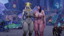 2girls 3d 3d_(artwork) 3d_model before_sex big_breasts big_lips bimbo bimbo_body bimbo_lips blizzard_entertainment blue_hair breasts breasts_bigger_than_head curvaceous curves curvy curvy_body curvy_female curvy_figure curvy_hips draenei duo duo_female duo_focus elf female female_only glasses glowing_eyes golden_eyes horn horns large_breasts lightforged_draenei looking_at_partner looking_at_viewer looking_pleasured massive_breasts milf mommy mommy_kink mother muscular muscular_female naked naked_female night_elf nipples nude oc original_character pierced_belly_button pierced_nipples piercing piercings pink_body pink_skin posing posing_for_the_viewer pussy ready_for_sex ready_to_fuck ready_to_pop seductive seductive_eyes seductive_look seductive_mouth seductive_smile silver_eyes sonya_(kaldorei) sonyablade taller_girl thick thick_ass thick_legs thick_lips thick_thighs thin_waist vagina warcraft white_body white_hair white_skin world_of_warcraft wow xeraaya