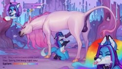 anthro anthro_on_feral blowjob cum cum_on_face feral feral_horse furry furry_femboy furry_fox furry_gay furry_male game_over gay horse horse_penis horsecock lafcream male male_on_feral male_only oral oral_sex unicorn video_game video_games videogame zoophilia