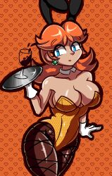 blue_eyes breasts brown_hair female female_only mario_(series) nintendo princess_daisy robveemo solo