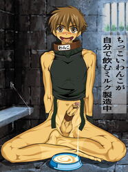 censored censored_balls censored_penis censored_testicles cum gouryu japanese japanese_text male male_only mosaic_censoring mosaic_censorship muscle muscles solo translation_request