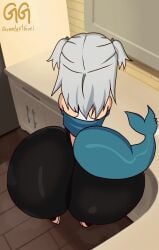 1girls animated ass ass_shake big_ass bottom_heavy bubble_butt clothing dat_ass fat_ass female female_only gawr_gura greatestgori hololive hololive_english huge_ass indoors large_ass no_sound shaking_ass shark_girl shortstack solo tail thick_ass thick_thighs video virtual_youtuber white_hair wide_hips