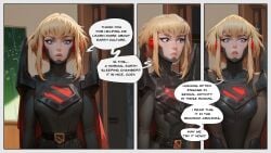 ai_generated blonde_hair blue_eyes kara_zor-el my_adventures_with_superman stupidhornyai supergirl supergirl_(my_adventures_with_superman)