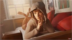 3d barefoot feet female full_color hoodie life_is_strange max_caulfield no_penetration soles solo solo_female tagme the_pose toes