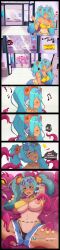 brazil brazilian brazilian_female brazilian_miku busty comic comic_page female female_focus female_only happycrowtavern hatsune_miku hourglass_figure long_hair monster tagme tan tan_body tan_skin tanline tentacle tentacle_sex twintails vocaloid wide_hips