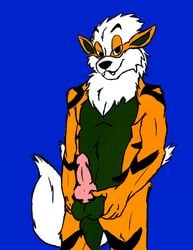 1boy anthro arcanine balls canine canine_penis cookiekangaroo fur furry looking_at_viewer male male_only nude penis pokemon pokemon_(species) solo