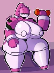 big_breasts breasts charvilllouis cleavage female huge_breasts mya_(dorahden) tagme thick_thighs wide_hips