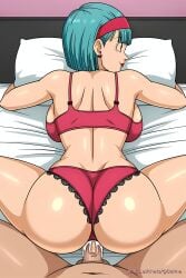 ai_generated bulma_briefs doggy_style panties