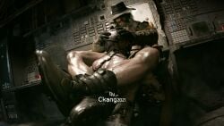 2boys 3d 3d_(artwork) beard blowjob boots cigar ckang2021 coat_on erect erect_cock erect_dick erect_penis erection forced_blowjob forced_oral gay glasses hat implied_blowjob implied_oral karl_heisenberg male/male male_only moustache naked_under_cloak naked_under_clothes no_visible_genitalia oral patreon_reward resident_evil smoke smoking smoking_cigar tagme yaoi