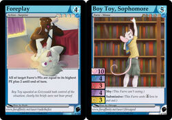 bear bed book bookshelf boy_toy card dorm foreplay furoticon furry grizzwald library male mouse no_humans penis rodent sophomore trading_card