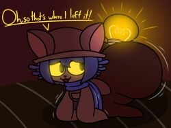 baws_(artist) big_ass big_butt cat_ears cute femboy hat huge_ass huge_butt niko_(oneshot) not_a_cat_boy silly silly_face