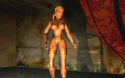 1female 1girls animated ass ass ass_focus barely_clothed belly_dance belly_dancer belly_dancer_outfit blonde_female blonde_hair blonde_hair_female blue_eyes braided_ponytail breasts butt_crack clothed clothing dancer dancing female large_ass large_breasts large_butt long_hair nipple_caps nipple_covers solo solo_female sound tagme thong video video_game_character zvideo_games