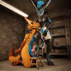 1:1 3d_(artwork) absurd_res animal_genitalia animal_penis anthro anthro_on_anthro arms_tied ball_crush ball_squeeze balls basement biped black_body black_boots black_clothing black_footwear black_fur blender_(artwork) blender_cycles blue_body blue_fur blue_penis bodily_fluids bondage bondage boot_on_balls boots bottomwear bound brown_body brown_fur canid canine canine_genitalia canine_penis canis claws clothed clothing cock_and_ball_torture cookiefolf crush cuffs_(clothing) cum cum_dripping_from_penis cum_on_clothing cum_on_feet cum_on_footwear cum_on_penis cum_on_shoes depth_of_field digital_media_(artwork) dominant dragonplayer dragonplayer_(character) dungeon duo erection feet flat_balls foot_crush foot_fetish foot_on_balls foot_on_penis foot_play footwear fox fur gag gagged genital_fluids genital_torture genitals grey_body grey_fur hair hi_res hindpaw inside jacket jex jexouium kneeling knot leather leather_boots leather_clothing leather_footwear legs_tied legwear male male/male mammal multicolored_body nude on_one_leg open_mouth orange_body orange_fur orgasm pain pants paws penis reflection restraints rexouium ring_gag rope rope_bondage sex sex_dungeon shoes shoes_on slim slim_anthro slim_male slim_sub smile standing standing_on_balls submissive submissive_male tail topwear torture trampling white_body white_fur