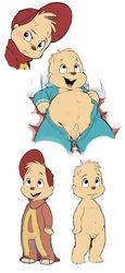 alvin_and_the_chipmunks alvin_seville anthro male nude plain_background simon_seville white_background