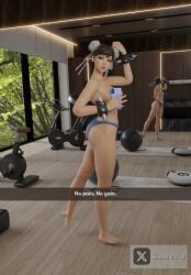 3d ass blender breasts chun-li chun-li_(fortnite) gym street_fighter tagme wizard_cat_3d