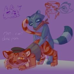 2boys boy_on_top cum dripping dripping_cum dripping_penis fr1lledshark furry furry_male furry_only half_naked male only_male penis piggy:_book_2 piggy_(game) raccoon raccoon_ears raccoon_tail rash_(piggy) roblox roblox_game self_upload tiger tiger_boy tiger_ears tiger_print tiger_stripes tiger_tail tigry_(piggy) willow_(piggy)