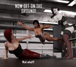 3d 3girls activision alcina_dimitrescu big_ass big_breasts big_thighs blizzard_entertainment breasts brown-skinned_female brown_body brown_eyes brown_skin bust busty capcom cd_projekt_red cera_production chest crossover curvaceous curvy curvy_figure cyberpunk cyberpunk_2077 dark-skinned_female dark_skin dominant_female domination egyptian egyptian_female fareeha_amari female femdom femsub fighting_ring height_difference hips hourglass_figure huge_ass huge_breasts huge_thighs large_ass large_breasts large_thighs legs light-skinned_female light_skin mature mature_female middle_eastern middle_eastern_female milf offscreen_character offscreen_female overwatch overwatch_2 pale-skinned_female pale_skin pharah resident_evil resident_evil_8:_village size_difference slim_waist tall tall_female tall_girl taller_female taller_girl tan-skinned_female tan_body tan_skin thick thick_hips thick_legs thick_thighs thighs v_(cyberpunk_2077) valerie_(cyberpunk_2077) voluptuous waist wide_hips wide_thighs wrestling wrestling_ring