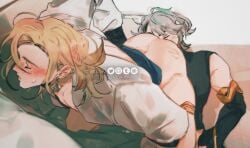 alhaitham_(genshin_impact) anilingus gay genshin_impact kaveh_(genshin_impact) rimming yaoi