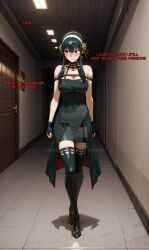 ai_generated assassin black_hair indoors milf red_eyes spy_x_family thorn_princess yor_briar