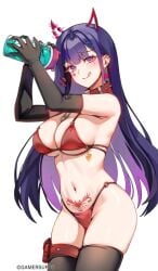 1girls akuma_nihmune athletic bikini female huge_breasts tagme vtuber