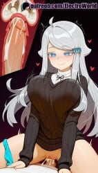 1boy 1girls 2025 ai_generated artist_name bar_censor big_breasts big_breasts big_chest blue_eyes blush bottomless breasts breasts breasts bust busty cervix chest closed_mouth clothed_female_nude_male clothed_sex cock cowgirl_position cowgirl_position cross_section cum cum_in_pussy dick ejaculation electroworld eyebrows_visible_through_hair female fucking hair_ornament heart heart-shaped_pupils hi_res high_quality high_resolution highres imouto_sae_ireba_ii impregnation intercourse internal_cumshot kani_nayuta large_breasts legs_apart legs_spread long_hair love_making naked_sweater open_legs orgasm overflow ovum panties panties_around_one_leg patreon patreon_username penetration penis ribbed_sweater riding sex sexual_intercourse smile splayed_legs spread_legs stable_diffusion straddling straight sweater symbol-shaped_pupils turtleneck_sweater uncensored underwear uterus vaginal_penetration watermark woman_on_top x-ray